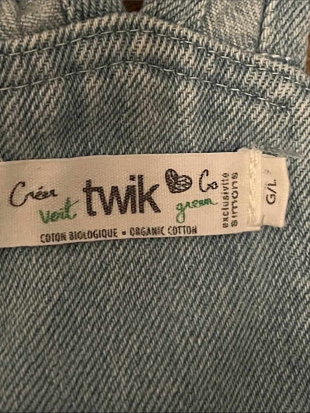 twik Light Blue Denim Short Overall Shorts - Picture 10 of 10